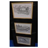 PITTSBURGH PIRATES PARTKS LITHOGRAPHS, SIGNED BY
