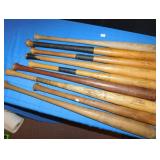 9 BASEBALL BATS