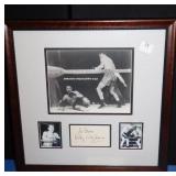 FRAMED PICTURES, ROCKY GRAZINO AUTOGRAPHED WITH