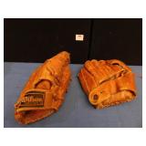 2 BASEBALL GLOVES; 1 GLOVE IS REVELATION, ONE