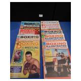 10 BOXING & WRESTLING MAGAZINES DATED 1963