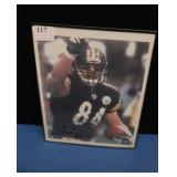 FRAMED JEREMY TUMAN AUTOGRAPHED STEELERS PICTURE;