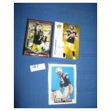 FOOTBALL CARDS; 2 BEN ROETHLISBERGER & 1 JOHN