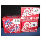 3 BASEBALL TRADED &  SCORE CARD SETS; 1981, 86,
