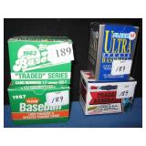 4 BASEBALL SETS COMPLETE; TOPPS 1983; FLEER ULTRA