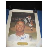POSTER ELROY FACE AUTOGRAPHED