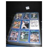 COMPLETE SET 1991 SCORE CARDS 893; CHIPPER JONES