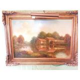 PAINTING ON CANVAS SIGNED LR C. WITNEY