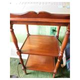 BOOK STAND WITH 2 LOWER SHELVES 33 1/2" H X