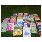 SHEET MUSIC "BLACK DEMIN TROUSERS AND MOTORCYLE