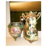 ROYAL NIPPON VASE 18" HANDLED GLUED, JARDINIERE