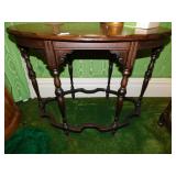 WALNUT LIBRARY TABLE 35" W X 21" D X 28" H WITH