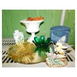 ANDREA BIRD, PEDESTAL DISH, WINTER SCENE LIGHT