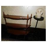 PLATE HOLDER AND IRON BASE CANDLE STAND
