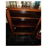 WALNUT 3 SHELF BOOKCASE 29" H X 14" D X 22" W