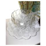BEAUTIFUL OVER SIZED PUNCH BOWL AND LINER