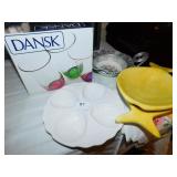 FARBER & SHLEVIN DISH WITH ALUM. FRAME, HALL