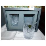 WATERFORD OLD FASHION GLASS X 2 W/ OB
