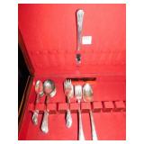 SILVER PLATE FLATWARE ONLY 1 KNIFE IN BOX