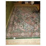 AREA RUG MACHINE MADE 49" X 73" GREEN AND