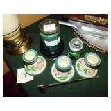 MARCO 3 CANDLE HOLDERS AND 2 CANDLES