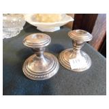 STERLING WEIGHTED BASE CANDLE STICKSL