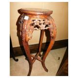 ORIENTAL LIGHT BROWN WOOD FERN STAND WITH