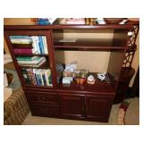 TV CABINET 49" W X 54" H X 21" DEEP WITH 2 DRAWERS