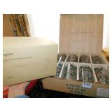 SET 0F 8 HOLIDAY GLASSES IN BOX AND 6 NEW AGLAIA