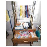 ROLLING CART, DRYER STAND, TOWEL RACK, RUBBER GLOR