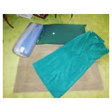 RUBBER BACK LIGHT GREEN AREA RUG, L L BEAN