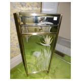 MIRRORED FRONT JEWELRY WITH 1 DOOR AND 2 DRAWERS