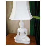 PAIR PORCELAIN ASIAN LAMP 30" H