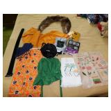 HAND STITCHED SAMPLER, BONNET, BLOUSE,