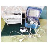 WICKER MAGAZINE HOLDER, VALET STAND, KING