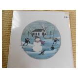 P. BUCKLEY MOSS "CHRISTMAS SNOWMAN" 1990 #