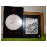 MAINE LIGHT HOUSE SKETCH IN BLACK FRAME, MOSS