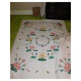 APLIQUE QUILT WATER LILY 81" X 99" NOT FINISHED