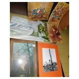 GROUP OF PRINTS AND WATER COLORS UNFRAMED