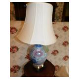 FLORAL LAMP WITH SHADE