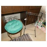 DRYING RACK AND VANITY CHAIR