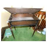 LIFT TOP CABINET WAS A RADIO OR MUSIC CABINET