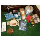 TRAVEL GROOMING KIT, COVERED CAKE DOME, ETC.