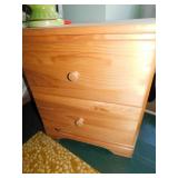 PINE TWO DRAWER NIGHT STAND