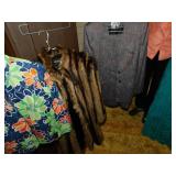 FUR COAT, SUIT, + MUCH MORE INSIDE METAL CABINET