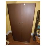 METAL 2 DOOR CABINET GOOD CONDITION