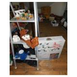 TREE STAND, AND ITEMS ON LADDER NOT LADDERS