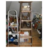 TWO LADDERS 1 WOODEN