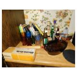ELECTRIC KNIFE, OVAL CASSEROLE, BOTTLES