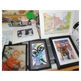 GROUP OF PICTURES AND PRINTS